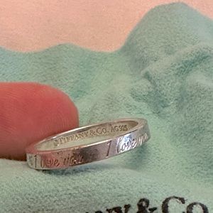 Rare Tiffany & Co I love you ring size 7.5